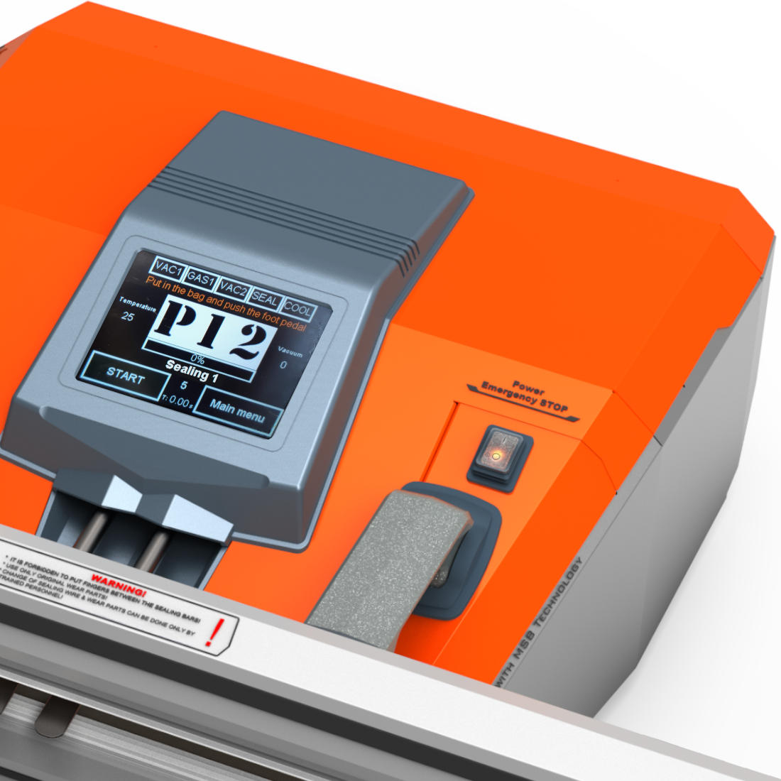 BK-V high performance industrial vacuum impulse sealer program settings